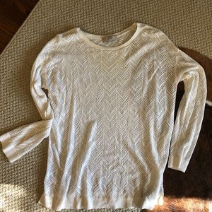 Loft Sweater with Herringbone Pattern